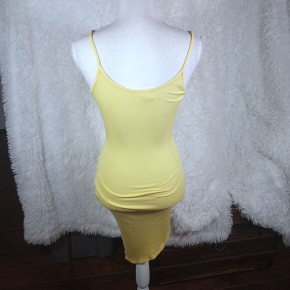 MAY PINK YELLOW RUCHED BODYCON DRESS SZ.S/M EUC - Picture 6 of 7